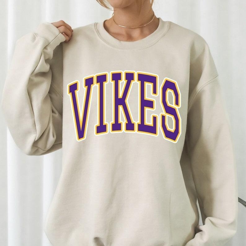 Minnesota Vikings Crew Neck 100% Cotton Material Womenswear T-Shirts, Hoodie, Sweatshirt - T-Shirt, Sweatshirt, Hoodie