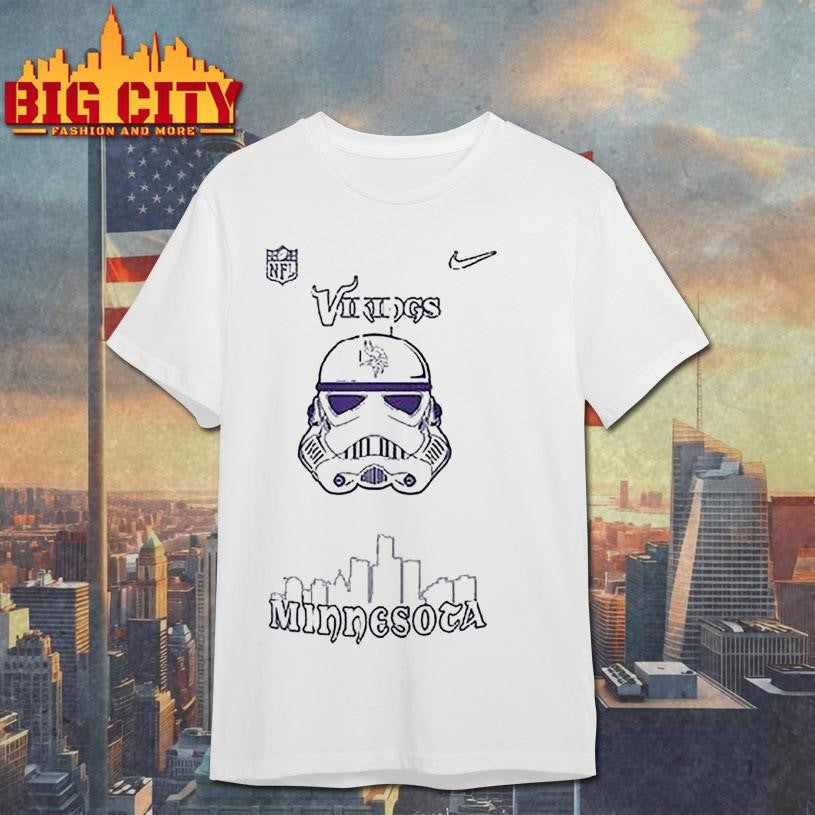 Minnesota Vikings X Storm Trooper Logo Shirt Unisex T-shirt, Sweatshirt, Hoodie, Long Sleeve Tee - T-Shirt, Sweatshirt, Hoodie