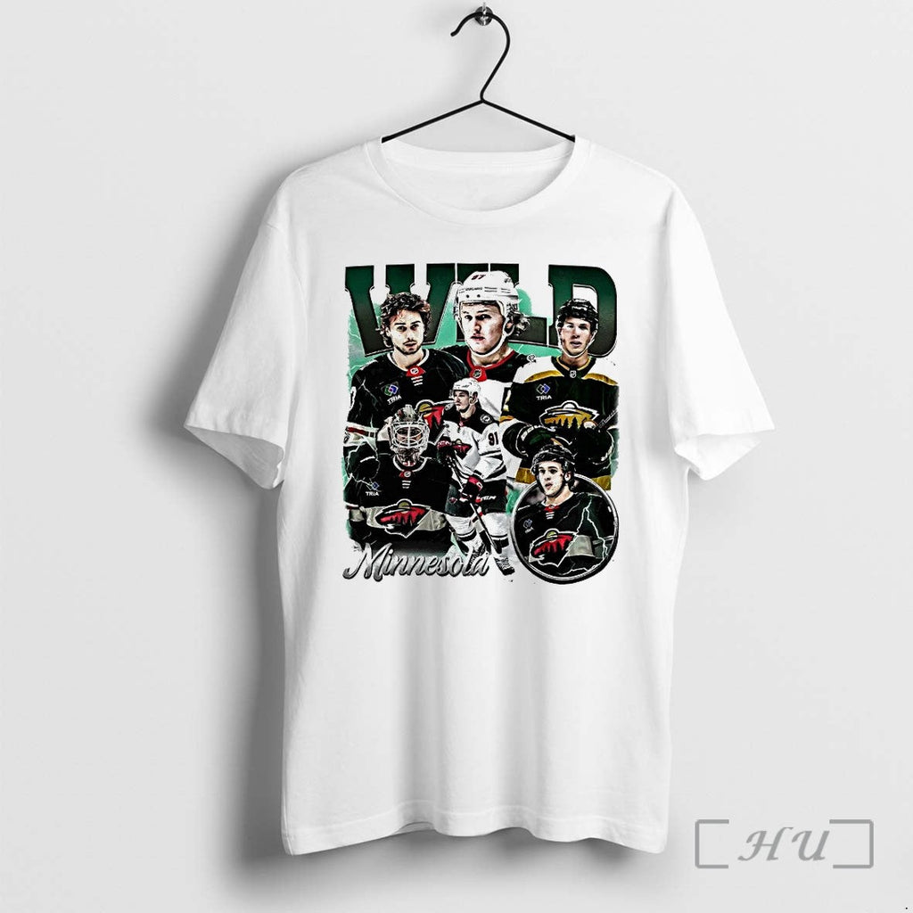 Minnesota Wild Players Vintage Tshirts Sweater Hoodie Jpg Unisex T-shirt, Sweatshirt, Hoodie, Long Sleeve Tee - T-Shirt, Sweatshirt, Hoodie
