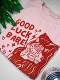 Good Luck Babe! Chappell Roan Miss Piggy Mash Up Shirt Red Ink Pale Pinn Soft Shirt T-Shirts, Hoodie, Sweatshirt - T-Shirt, Sweatshirt, Hoodie