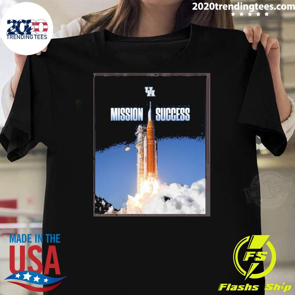 Mission Success Artemis II NASA 2026 Houston Athletics Shirt Unisex T-shirt, Sweatshirt, Hoodie, Long Sleeve Tee - T-Shirt, Sweatshirt, Hoodie