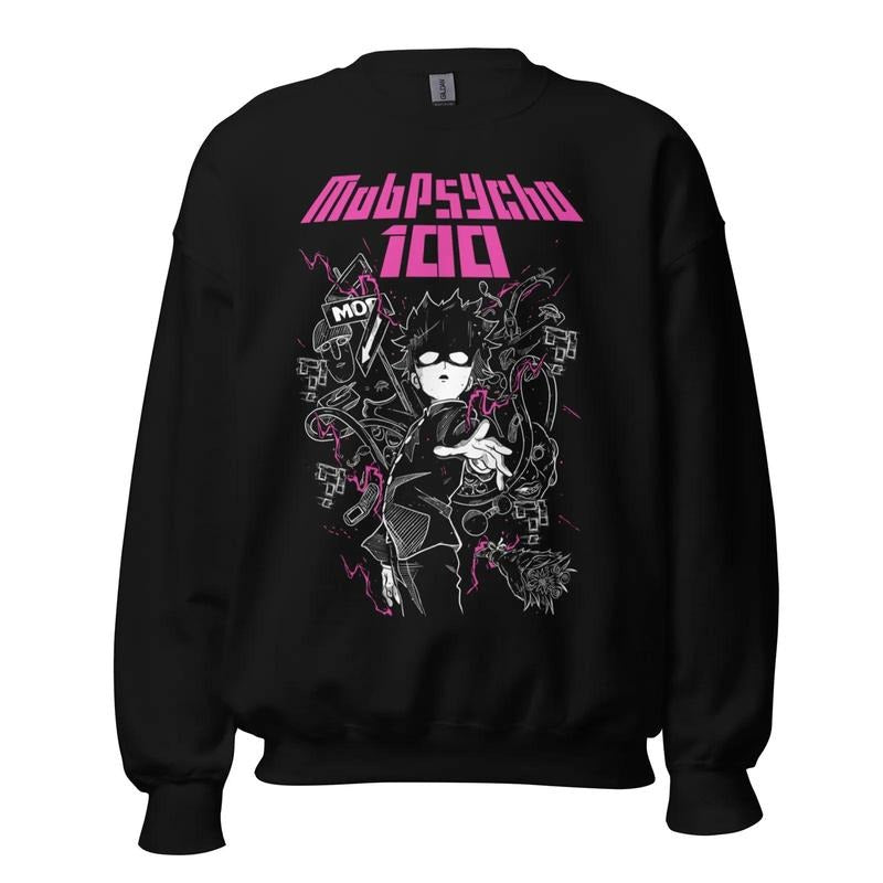 Mob Psycho 100 Cast Anime Manga Black Comfort Colors T-Shirts, Hoodie, Sweatshirt - T-Shirt, Sweatshirt, Hoodie