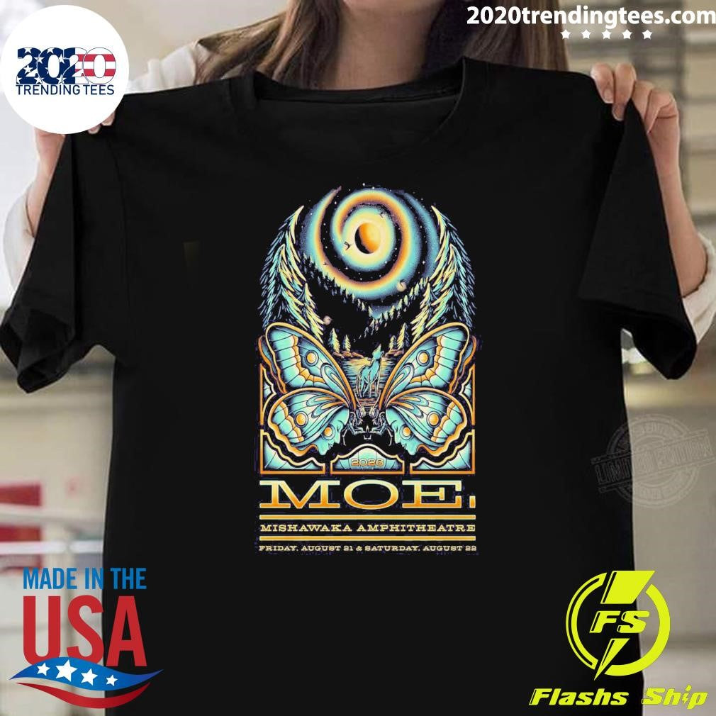 Moe. Mishawaka Amphitheatre August 21  22 2026, Bellvue CO Shirt Unisex T-shirt, Sweatshirt, Hoodie, Long Sleeve Tee - T-Shirt, Sweatshirt, Hoodie