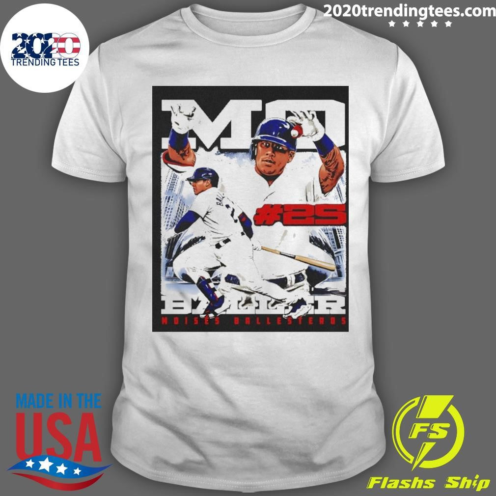Moises Ballesteros 25 Chicago Cubs Poster Graphic Shirt Unisex T-shirt, Sweatshirt, Hoodie, Long Sleeve Tee - T-Shirt, Sweatshirt, Hoodie