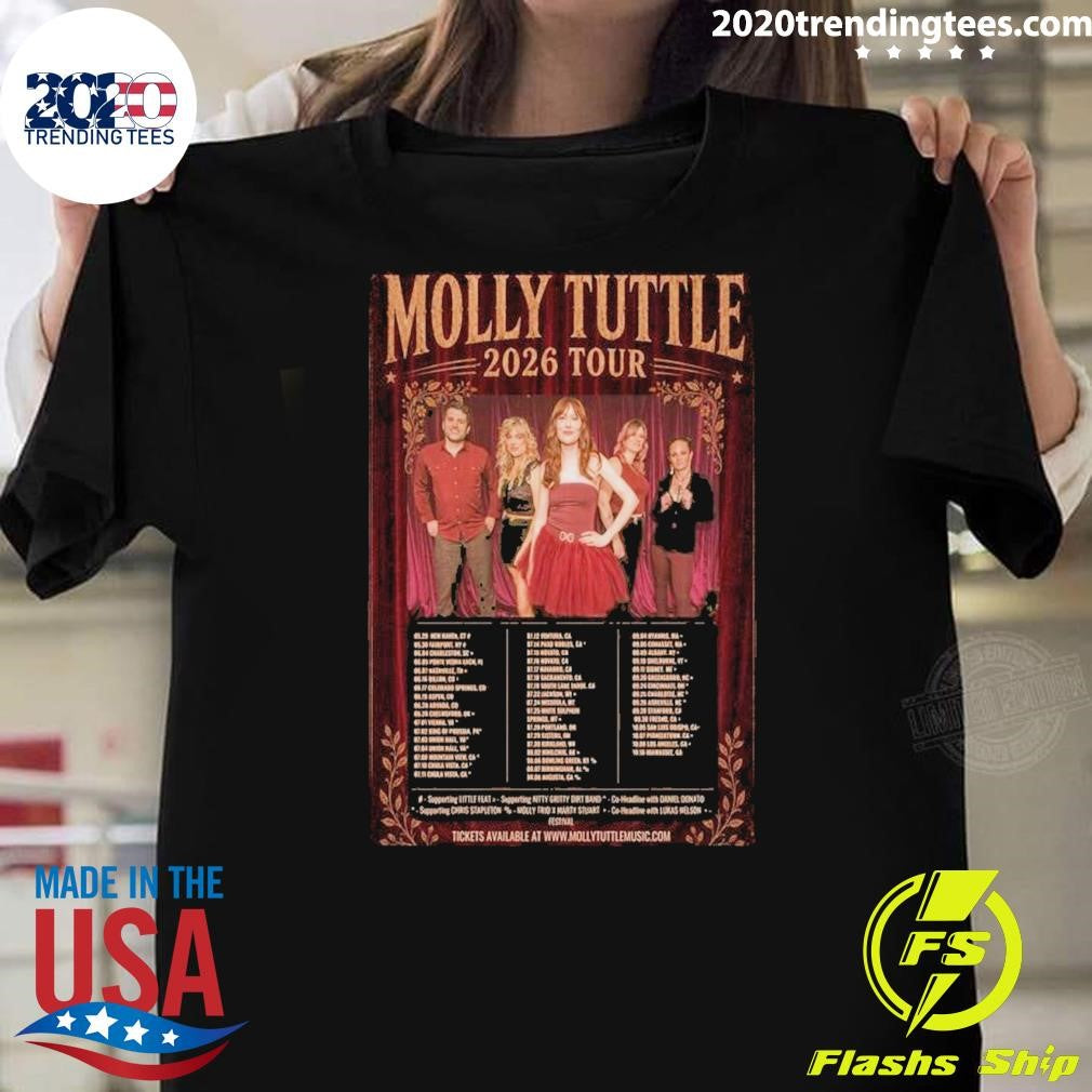 Molly Tuttle Fall Tour 2026 Poster Shirt Unisex T-shirt, Sweatshirt, Hoodie, Long Sleeve Tee - T-Shirt, Sweatshirt, Hoodie