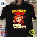Monkey Minge Punch The Monkey cartoon shirt Unisex T-shirt, Sweatshirt, Hoodie, Long Sleeve Tee - T-Shirt, Sweatshirt, Hoodie