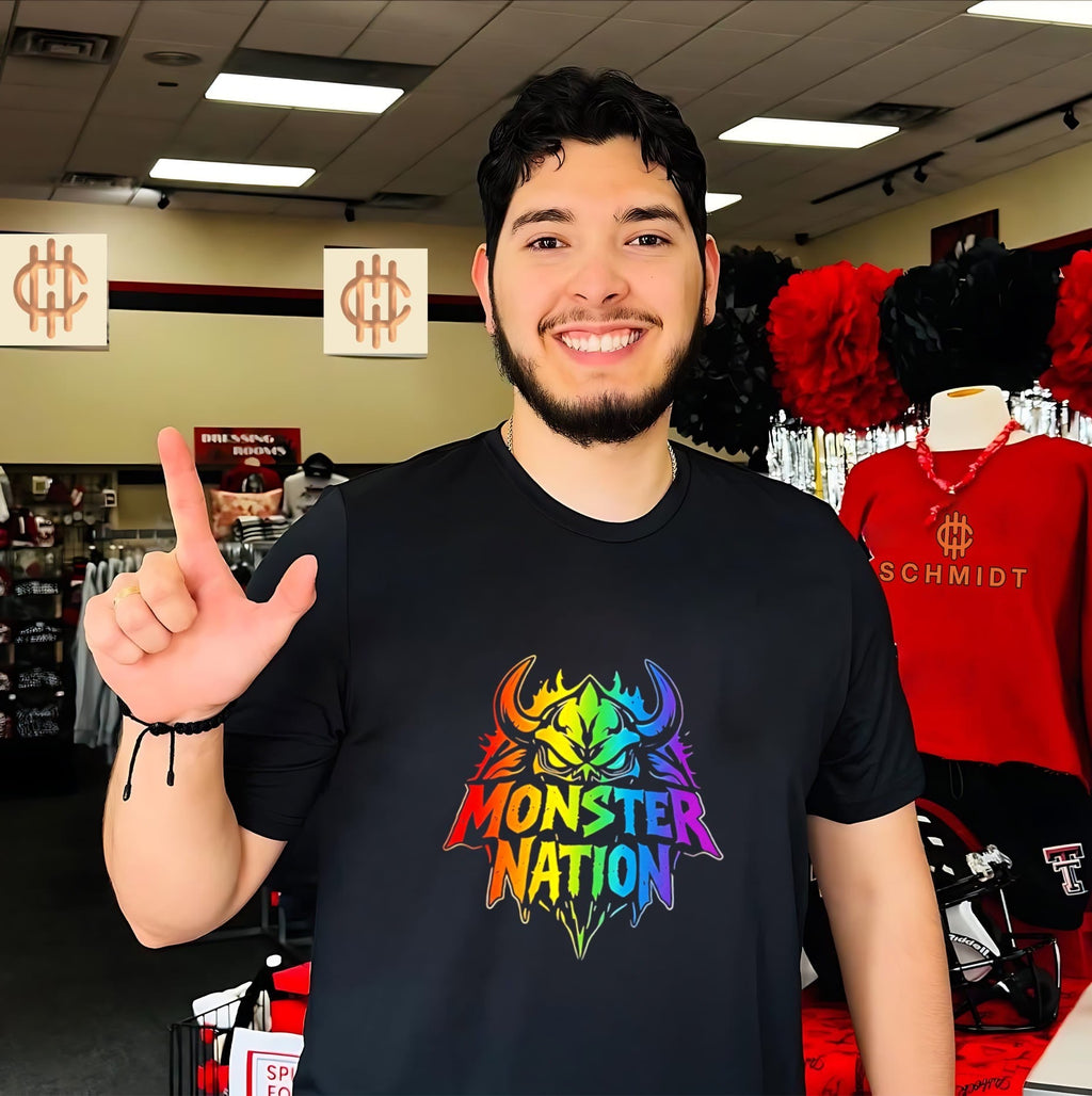 Monster Nation rainbow skull shirt Unisex T-shirt, Sweatshirt, Hoodie, Long Sleeve Tee - T-Shirt, Sweatshirt, Hoodie