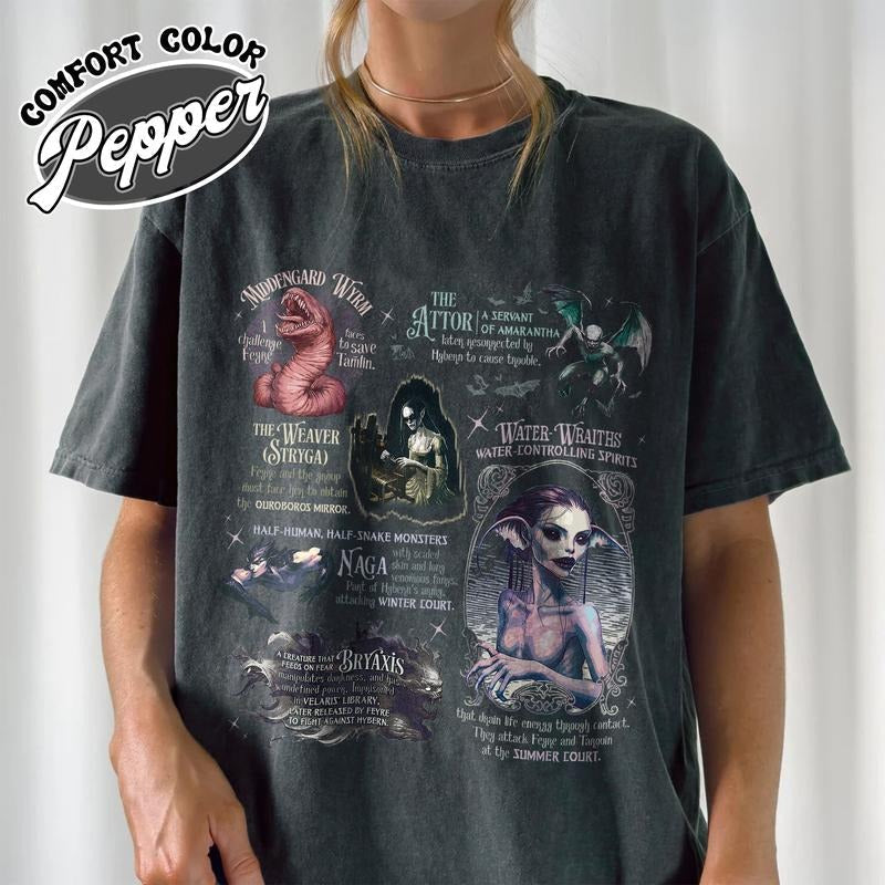 Monsters Acotar Shirt ACOTAR Monsters Shirt Velaris Night Court Shirt Bat Shirt Acotar Fan Shirt Fantasy Reader Shirt T-Shirts, Hoodie, Sweatshirt - T-Shirt, Sweatshirt, Hoodie