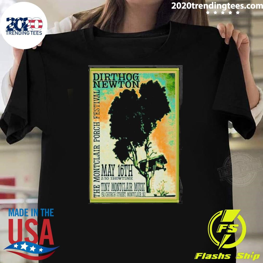 Montclair Porchfest New Jersey May 16 2026 Poster Shirt Unisex T-shirt, Sweatshirt, Hoodie, Long Sleeve Tee - T-Shirt, Sweatshirt, Hoodie