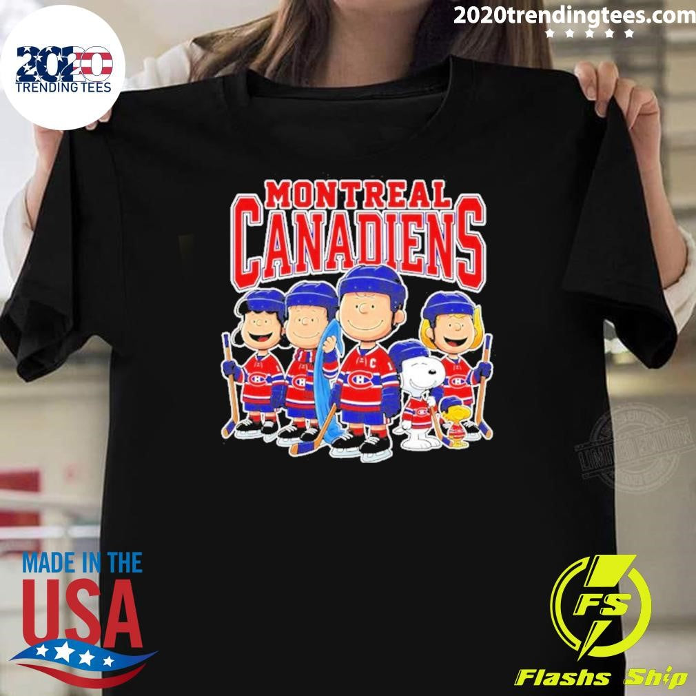 Montreal Canadiens Peanuts Characters Shirt Unisex T-shirt, Sweatshirt, Hoodie, Long Sleeve Tee - T-Shirt, Sweatshirt, Hoodie
