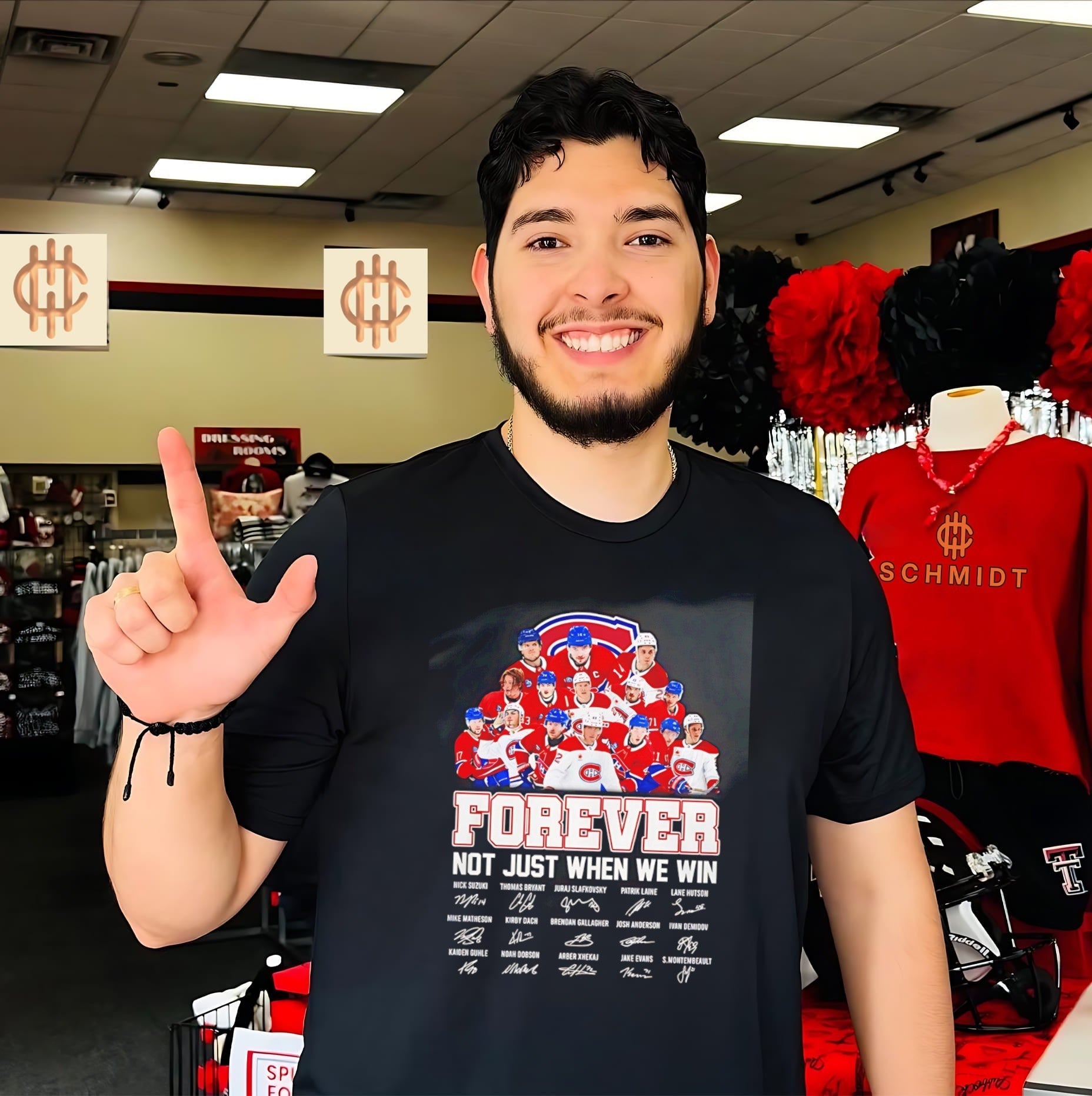 Montreal Canadiens forever not just when we win signature shirt Unisex T-shirt, Sweatshirt, Hoodie, Long Sleeve Tee - T-Shirt, Sweatshirt, Hoodie