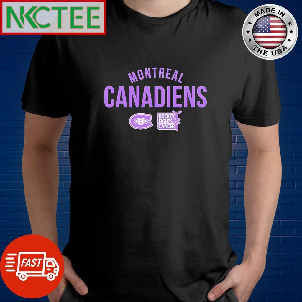 Montreal Canadiens hockey fights cancer shirt Unisex T-shirt, Sweatshirt, Hoodie, Long Sleeve Tee - T-Shirt, Sweatshirt, Hoodie