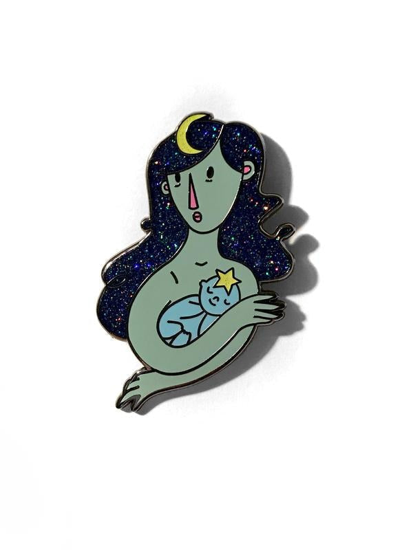 Moon Mama Hard Enamel Pin T-Shirts, Hoodie, Sweatshirt - T-Shirt, Sweatshirt, Hoodie