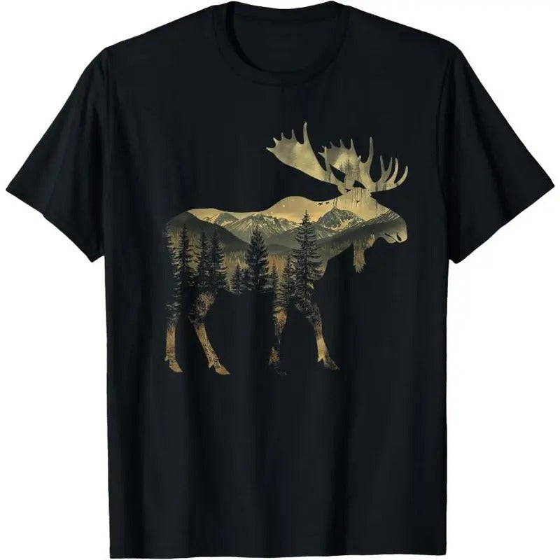 Moose Mountains Hiking Camping Alaska Nature Lover Made USA T-Shirts, Hoodie, Sweatshirt - T-Shirt, Sweatshirt, Hoodie