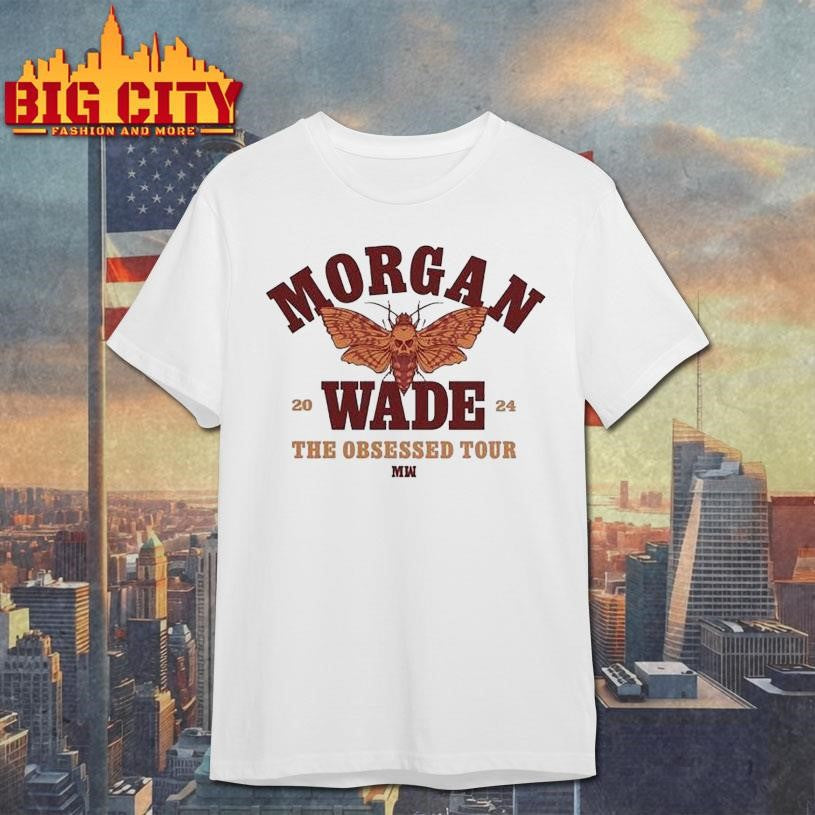 Morgan Wade The Obsessed Tour 2024 Skull Moth Shirt Unisex T-shirt, Sweatshirt, Hoodie, Long Sleeve Tee - T-Shirt, Sweatshirt, Hoodie