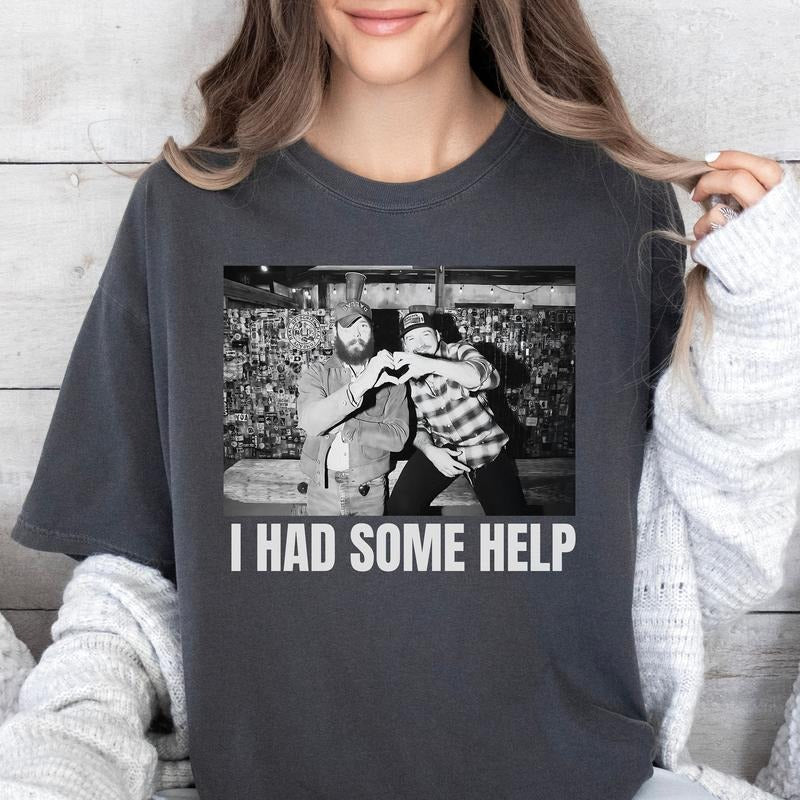 Morgan Wallen Post Malone Photo I Had Some Help Wallen Malone Concert Country Pop Music Fan Country Posty Her T-Shirts, Hoodie, Sweatshirt - T-Shirt, Sweatshirt, Hoodie