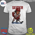 Moritz Seider Detroit Red Wings Player Caricature Shirt Unisex T-shirt, Sweatshirt, Hoodie, Long Sleeve Tee - T-Shirt, Sweatshirt, Hoodie