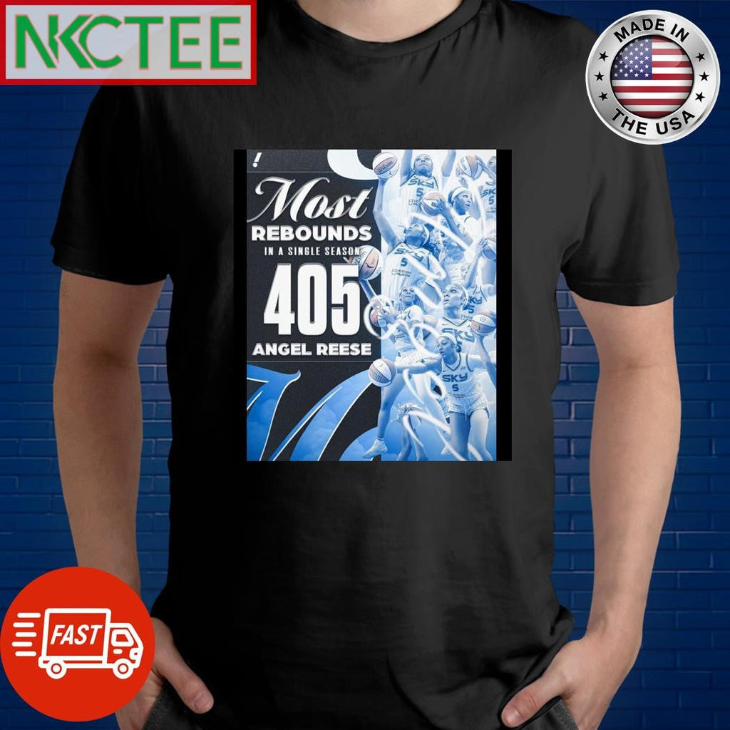 Most rebounds in a single season 405 Angel Reese shirt Unisex T-shirt, Sweatshirt, Hoodie, Long Sleeve Tee - T-Shirt, Sweatshirt, Hoodie