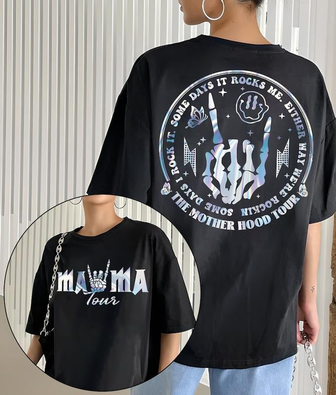 Motherhood Shirt Sometimes I Rock Shirt Rock Mom Shirt Mom Shirt Funny Mom Shirt Mom Cotton T-Shirts, Hoodie, Sweatshirt - T-Shirt, Sweatshirt, Hoodie