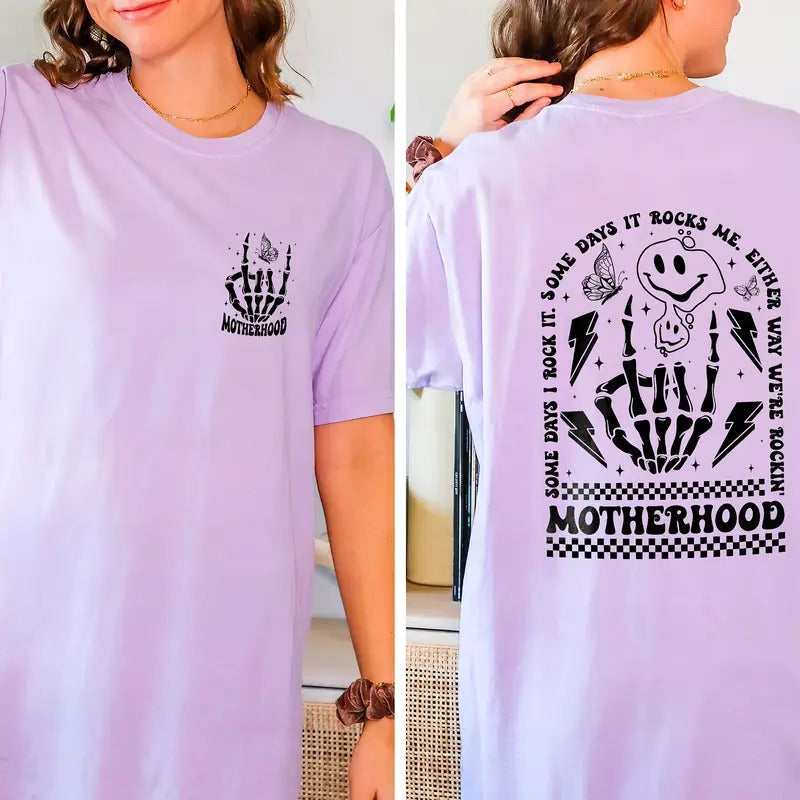 Motherhood Some Day I Rock Shirt Front Back Funny Motherhood Rock Skeleton TK43GN T-Shirts, Hoodie, Sweatshirt - T-Shirt, Sweatshirt, Hoodie