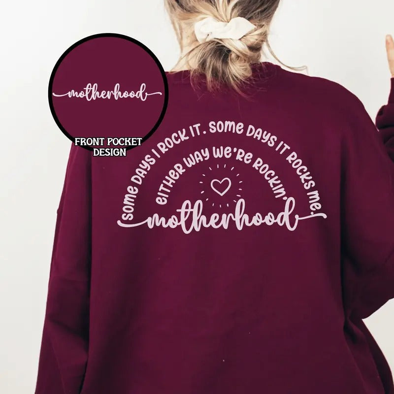 Motherhood Some Days I Rock Funny Motherhood Cute Motherhood Motherhood Mama TK62GN T-Shirts, Hoodie, Sweatshirt - T-Shirt, Sweatshirt, Hoodie