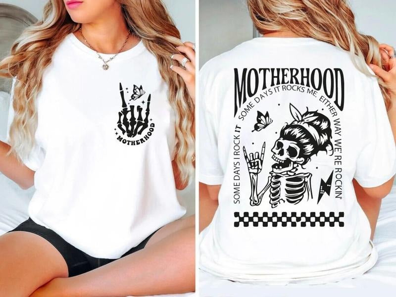 Motherhood Sometimes I Rock Sometimes Rocks Me Shirt Mama Mom Shirt Rocker Mom Shirt Rocker Mama Motherhood T-Shirts, Hoodie, Sweatshirt - T-Shirt, Sweatshirt, Hoodie