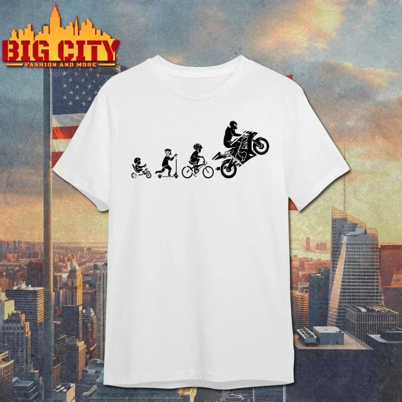 Motorcycle Bike Evolution Motorbike Rider Evolution shirt Unisex T-shirt, Sweatshirt, Hoodie, Long Sleeve Tee - T-Shirt, Sweatshirt, Hoodie