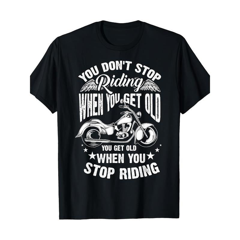 Motorcycle Themed Crew Neck 100% Cotton Regular Fit Short Sleeve Basic Geometric Pattern Slight Stretch Fabric 220g Digital Print Casual Weekend Made USA T-Shirts, Hoodie, Sweatshirt - T-Shirt, Sweatshirt, Hoodie