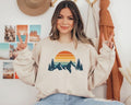 Mountain Retro Sunset Cozy Hiking Outdoor ; Cotton Womenswear T-Shirts, Hoodie, Sweatshirt - T-Shirt, Sweatshirt, Hoodie