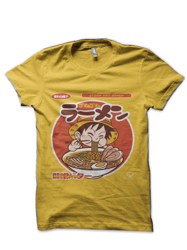 Mugiwara Ramen Yellow Half Sleeve T-Shirts, Hoodie, Sweatshirt - T-Shirt, Sweatshirt, Hoodie