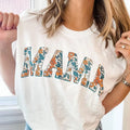 Multi Floral Print MAMA Summer MAMA Top DTG Printed Mom Womenswear Underwear T-Shirts, Hoodie, Sweatshirt - T-Shirt, Sweatshirt, Hoodie