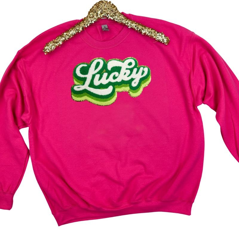 Multi Green Chenille Lucky Patch T-Shirts, Hoodie, Sweatshirt - T-Shirt, Sweatshirt, Hoodie