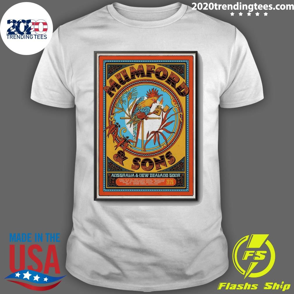 Mumford And Sons April 28 2026 Brisbane Australia Shirt Unisex T-shirt, Sweatshirt, Hoodie, Long Sleeve Tee - T-Shirt, Sweatshirt, Hoodie