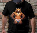 Muscle Bear Funny Bear Cartoon Shirt Novelty Cool Bear Wrestling Mask Art Unique Menswear Top T-Shirts, Hoodie, Sweatshirt - T-Shirt, Sweatshirt, Hoodie