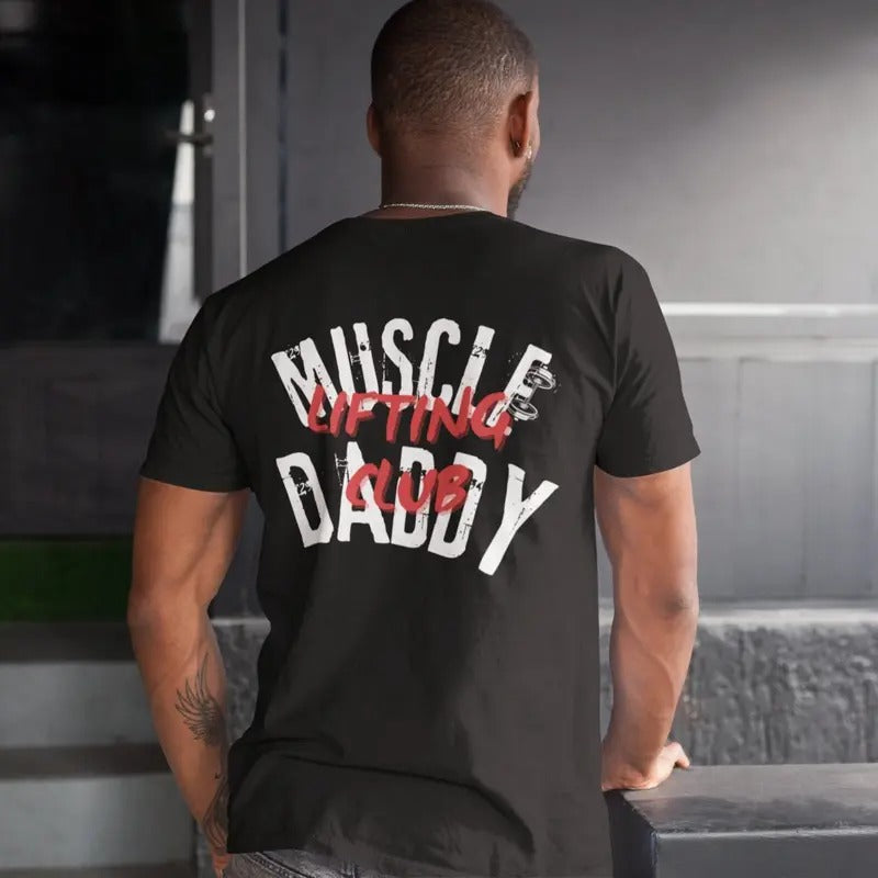 Muscle Daddy Gym Pump Cover Him Weightlifting Cardio Bodybuilding Husband Gym T-Shirts, Hoodie, Sweatshirt - T-Shirt, Sweatshirt, Hoodie