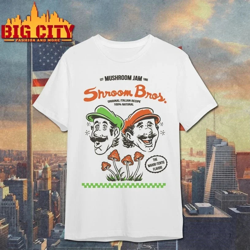 Mushroom Jam Shroom bros shirt Unisex T-shirt, Sweatshirt, Hoodie, Long Sleeve Tee - T-Shirt, Sweatshirt, Hoodie