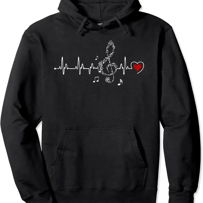Music Heartbeat Music Lovers T-Shirts, Hoodie, Sweatshirt - T-Shirt, Sweatshirt, Hoodie