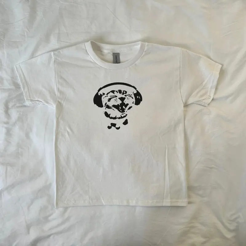 Music Loving Cat Baby Ahs Pintrest Streetwear Y2k Vintage Music Loverstyle{N002}2 T-Shirts, Hoodie, Sweatshirt - T-Shirt, Sweatshirt, Hoodie