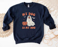 My Dog Is My Boo Funny Ghost Dog Halloween Dog Owner Spooky Season Long Sleeve Animal Lover T-Shirts, Hoodie, Sweatshirt - T-Shirt, Sweatshirt, Hoodie