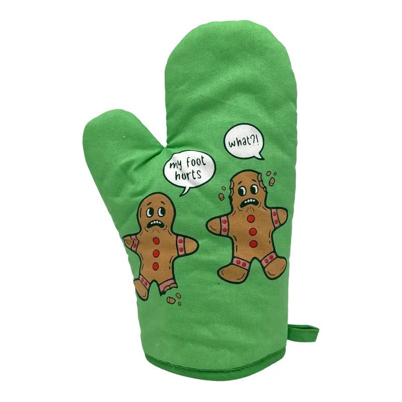 My Foot Hurts Funny Xmas Gingerbread Cookie Novelty Kitchen Utensils Funny Kitchenwear Funny Food Novelty Cookware Green T-Shirts, Hoodie, Sweatshirt - T-Shirt, Sweatshirt, Hoodie