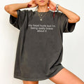 My Head Hurts But I'M Being Really Brave About Headache Survivor Meme Unhinged Shirts Funny My Head Hurts Comfy Meme Outfits Womenswear Cotton Fabric Relaxed Fit Chic T-Shirts, Hoodie, Sweatshirt - T-Shirt, Sweatshirt, Hoodie