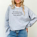 My Tummy Hurts Funny Meme Tummy Ache Survivor Tummy Ache Weird Letter Printed Top Anxious Shirt Comfy Long Sleeve Cute Tops Fall Casual Womenswear Soft Fabric Cotton Tops T-Shirts, Hoodie, Sweatshirt - T-Shirt, Sweatshirt, Hoodie