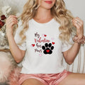 My Valentine Has Paws Shirt Pet Lover Shirt My Dog Is My Valentine My Cat Is My Valentine Dog Mom Shirt Cat Mom Shirt Cotton Polyester T-Shirts, Hoodie, Sweatshirt - T-Shirt, Sweatshirt, Hoodie