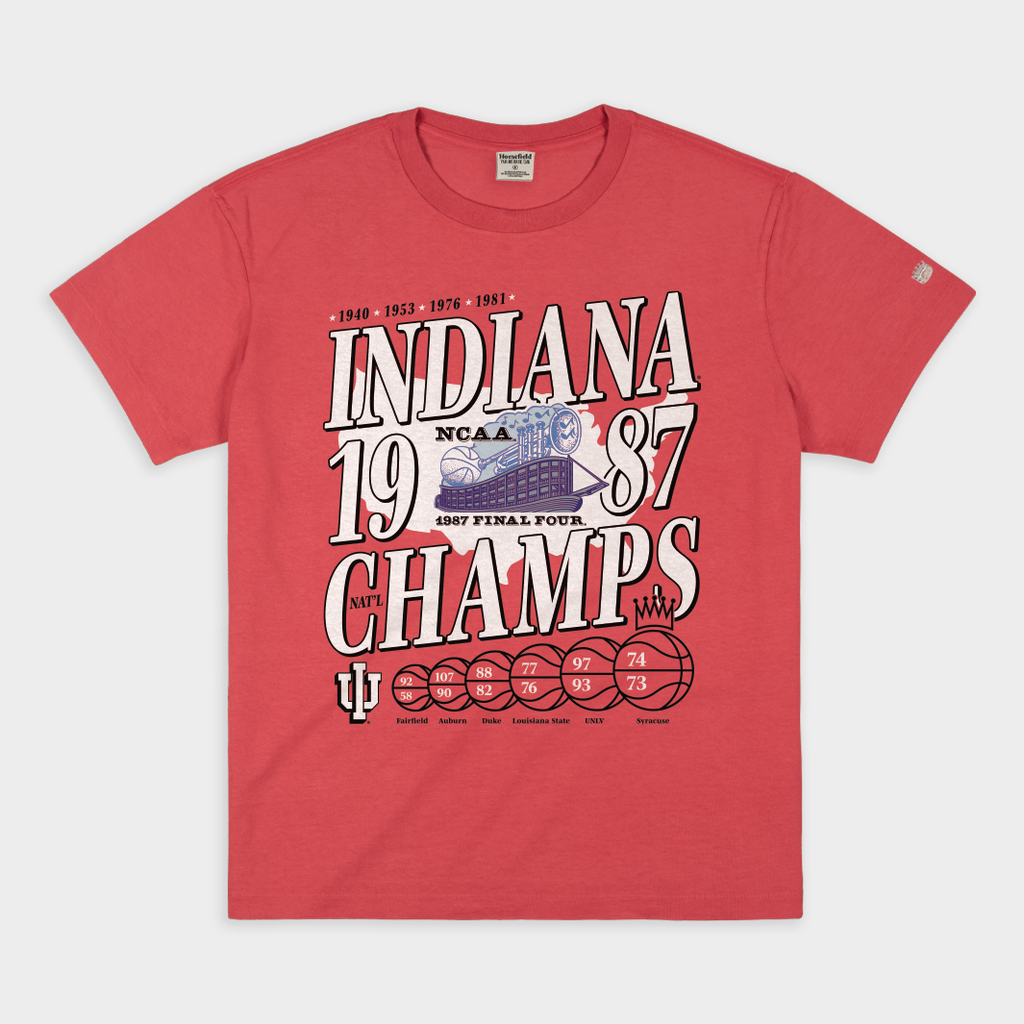 Indiana Basketball 1987 NCAA Champions Heavyweight T-Shirts, Hoodie, Sweatshirt - T-Shirt, Sweatshirt, Hoodie