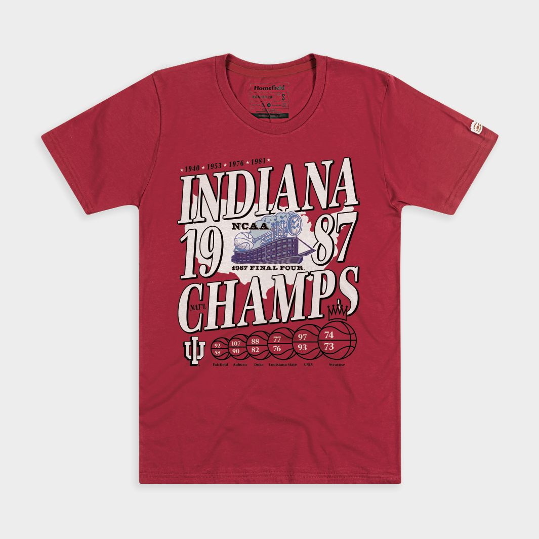 Indiana Basketball 1987 NCAA Champions T-Shirts, Hoodie, Sweatshirt - T-Shirt, Sweatshirt, Hoodie