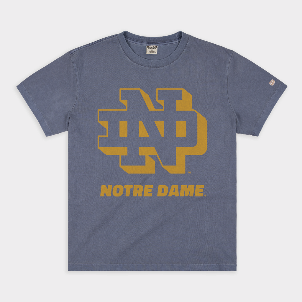 Notre Dame Retro Monogram Vintage Heavyweight Style001 T-Shirts, Hoodie, Sweatshirt - T-Shirt, Sweatshirt, Hoodie