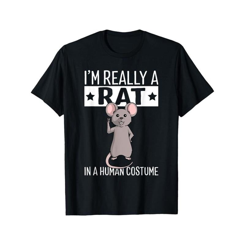 NEW LIMITED I'M Really Rat Human Costume Halloween Funny Made USA T-Shirts, Hoodie, Sweatshirt - T-Shirt, Sweatshirt, Hoodie