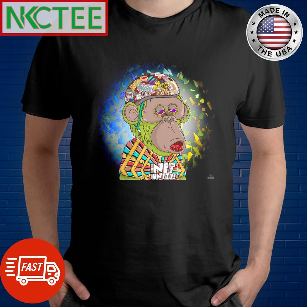 NFT Unity ruby paint monkey shirt Unisex T-shirt, Sweatshirt, Hoodie, Long Sleeve Tee - T-Shirt, Sweatshirt, Hoodie