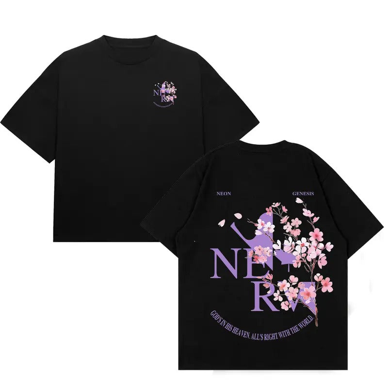 NGE End Evangelion Anime Neon Genesis NERV End Evangelion Fan Streetwear T-Shirts, Hoodie, Sweatshirt - T-Shirt, Sweatshirt, Hoodie