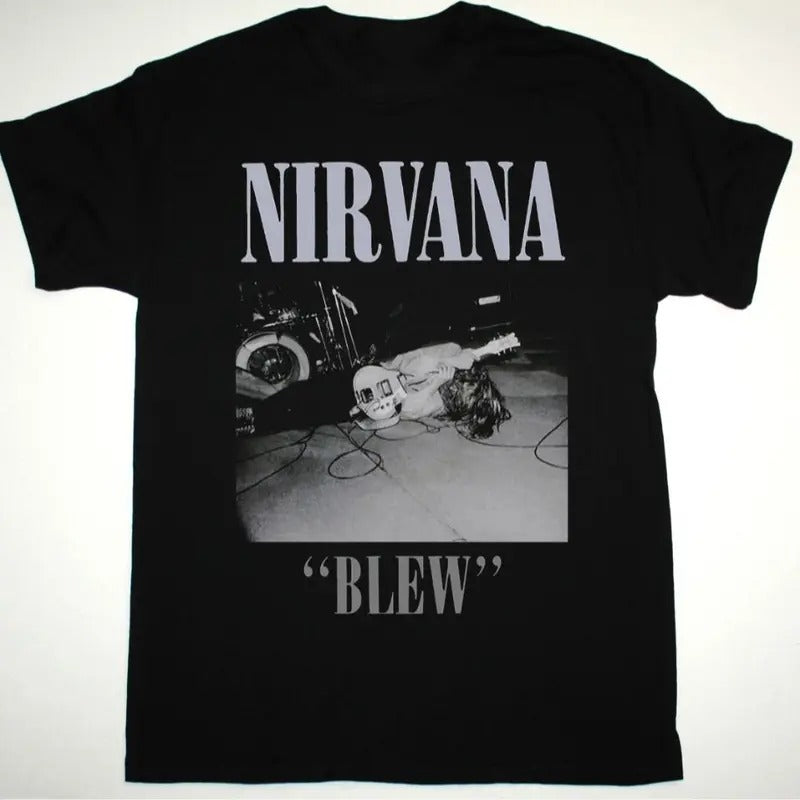 NIIIRVANA BLEW EP 89 KURT COBAIN GRUNGE SEATTLE BAND BLEACH Classic Cotton Fabric Menswear Shirt Shirt T-Shirts, Hoodie, Sweatshirt - T-Shirt, Sweatshirt, Hoodie